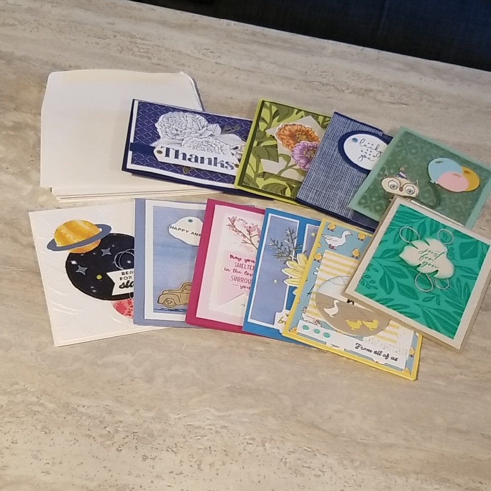 Assorted Handmade Greeting Cards - Thank You, Birthday